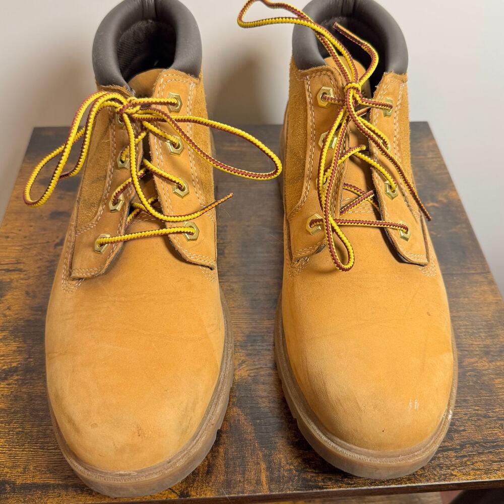 Women's Timberland Ortholite Leather  Ankle Boots size> 9.5 Lace Up Round Toe